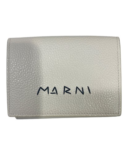 Marni portafoglio trifold logo - portafoglio,